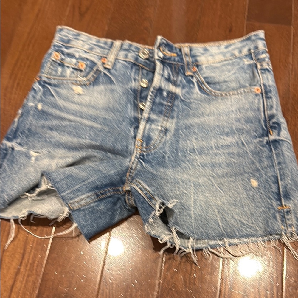 Denim Distressed Women's Shorts